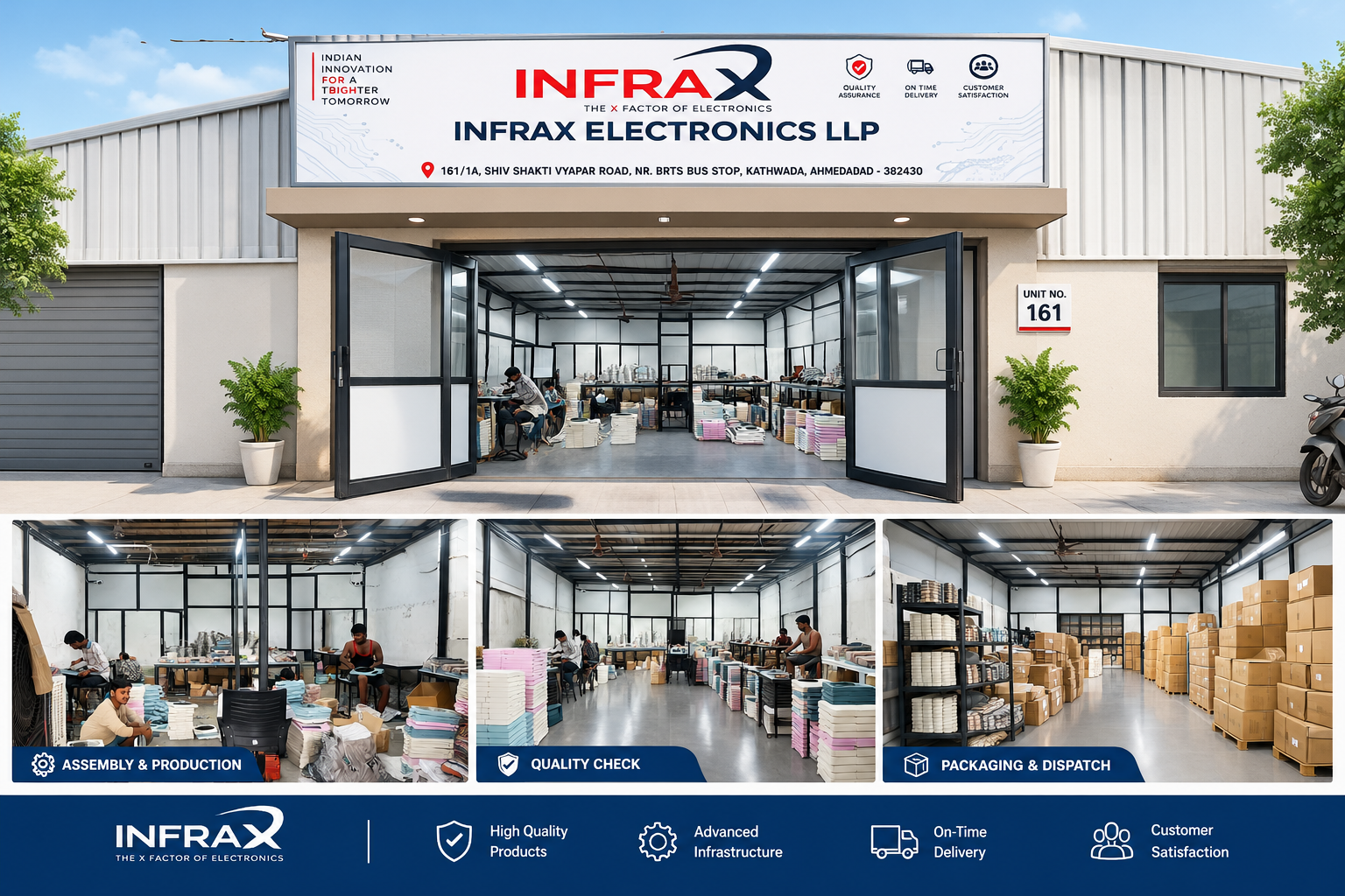 InfraX manufacturing facility
