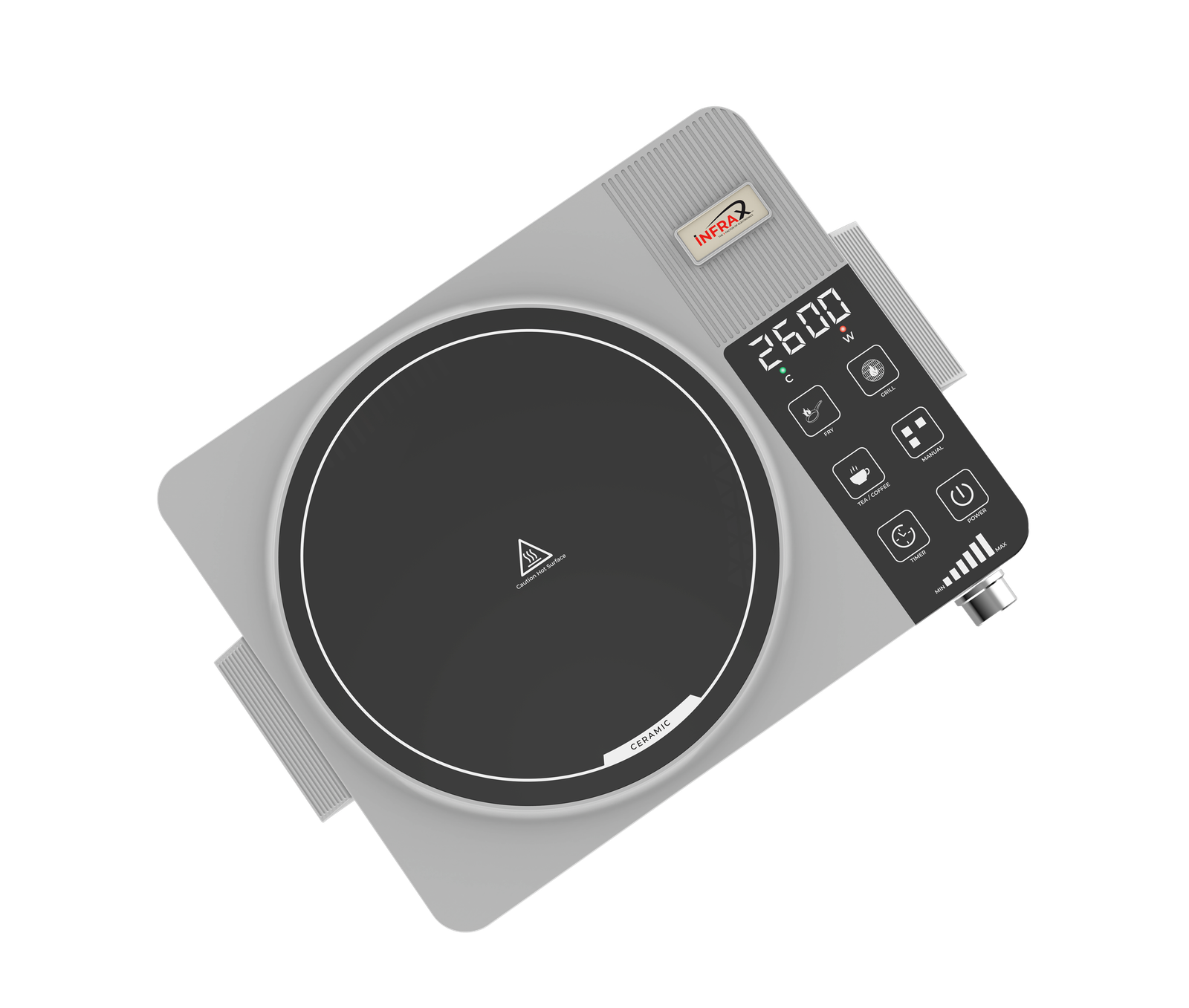 InfraX Infrared Cooktop EZ Heat with Grill (Titanium Grey)